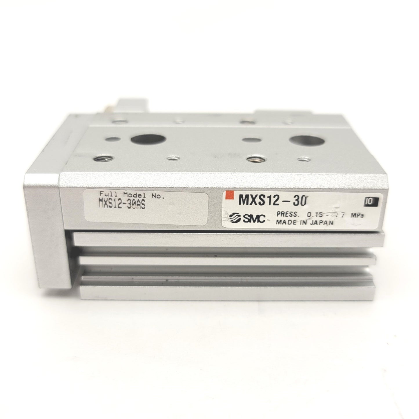 New – Open box SMC MXS12-30AS Linear Pneumatic Slide Table Bore: 12mm Stroke: 30mm, 0.15-0.7MPa