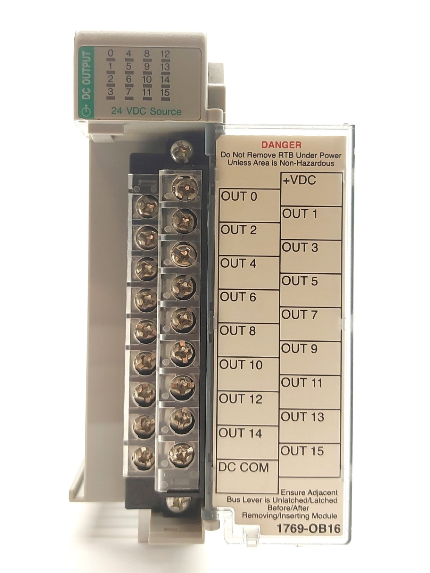 Used Allen Bradley 1769-OB16 Compact I/O PLC Output Module 16-Point 24VDC Sourcing