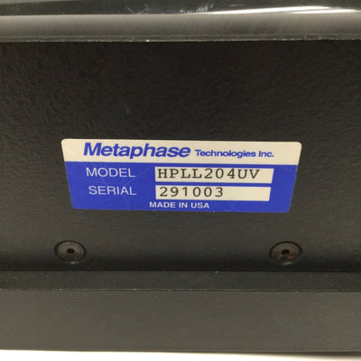 Used Metaphase HPLL204UV Machine Vision LED Line Scan Light 5" Array UV 395nm 24VDC