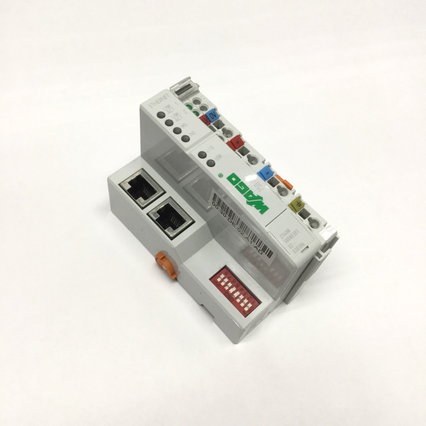 Used Wago 750-871 Ethernet TCP/IP I/O Interface Controller 32-bit, 2-Port RJ45, 24VDC