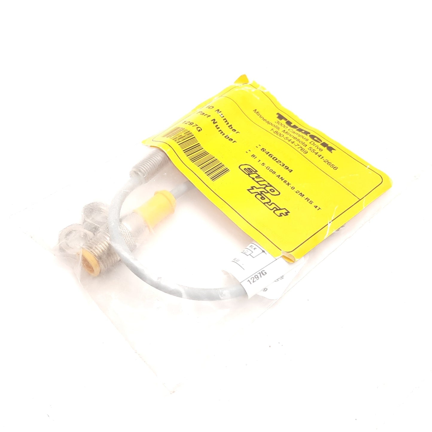 New Turck Bi1.5-G08-AN6X-0.2M-RS4T Inductive Proximity Sensor, 1.5mm, NPN N/O