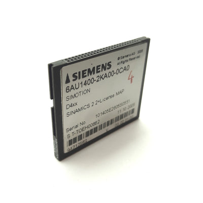 Used SIEMENS 6AU1400-2KA00-0CA0 Compact Flash Card SIMOTION SINAMIC V2.2 MAP License