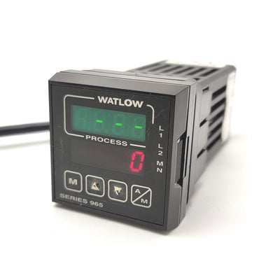 Used Watlow 965A-3CA0-00GR Temperature Controller 100-240VAC, 4-20mA, 0-5VDC, TC, RTD