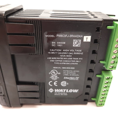 New – Open box Watlow PM8C3FJ-3RAADAA EZ-Zone PID Controller, 15-36VDC 24VAC, 1/8 DIN