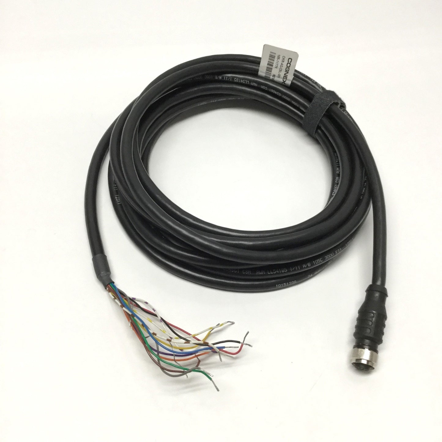 Used Cognex CKR-4G-CBL-001 Power & I/O Breakout Cable M12 12-Pin for Checker 4G, 5m