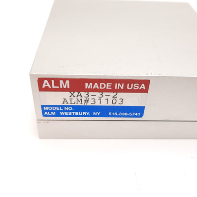 Used ALM XA3-3-2 Crossed Roller Slide, Travel: 2", Dimensions: 3" x 3" x 1.5"