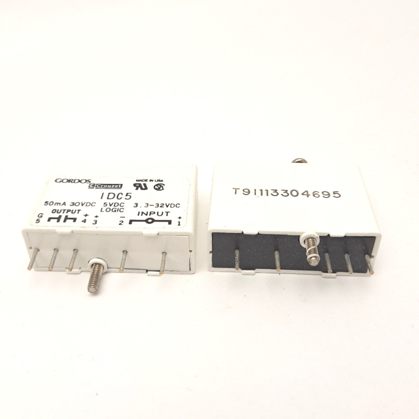 Used Lot Of 2 Gordos IDC5 Solid State Relay 5 Pin Input 3.3-32VDC Output 50MA 30VDC