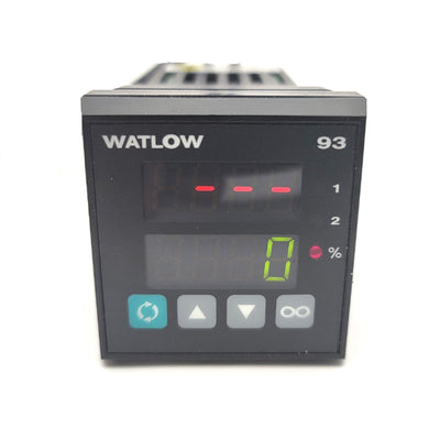 Used Watlow 93AA-1CA0-00RG Temperature Controller 100-240VAC TC, RTD, Process, DC Out