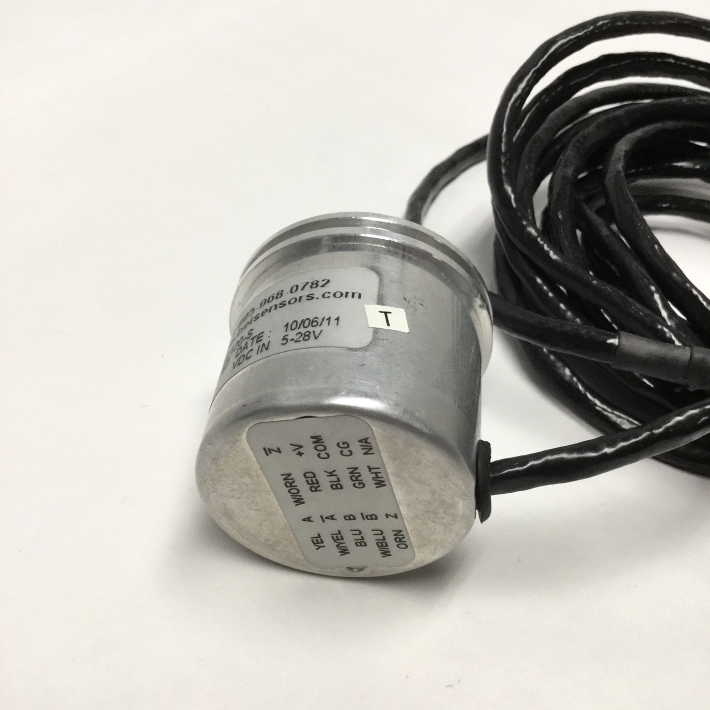 Used BEI L15M-F25-2000-ABZC-28V/V-SC120-S Incremental Optical Encoder 5-28VDC 1/4"