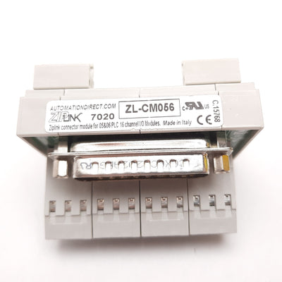 Used Automation Direct ZipLink ZL-CM056 Connector Module, For DL05/06 PLC Modules