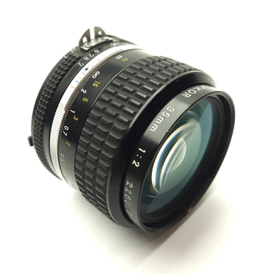 Used NIKON NIKKOR 35mm f/2 Ai-S Camera Lens, 35mm/FX/DX, 35mm FL, f/2-22, F-Mount