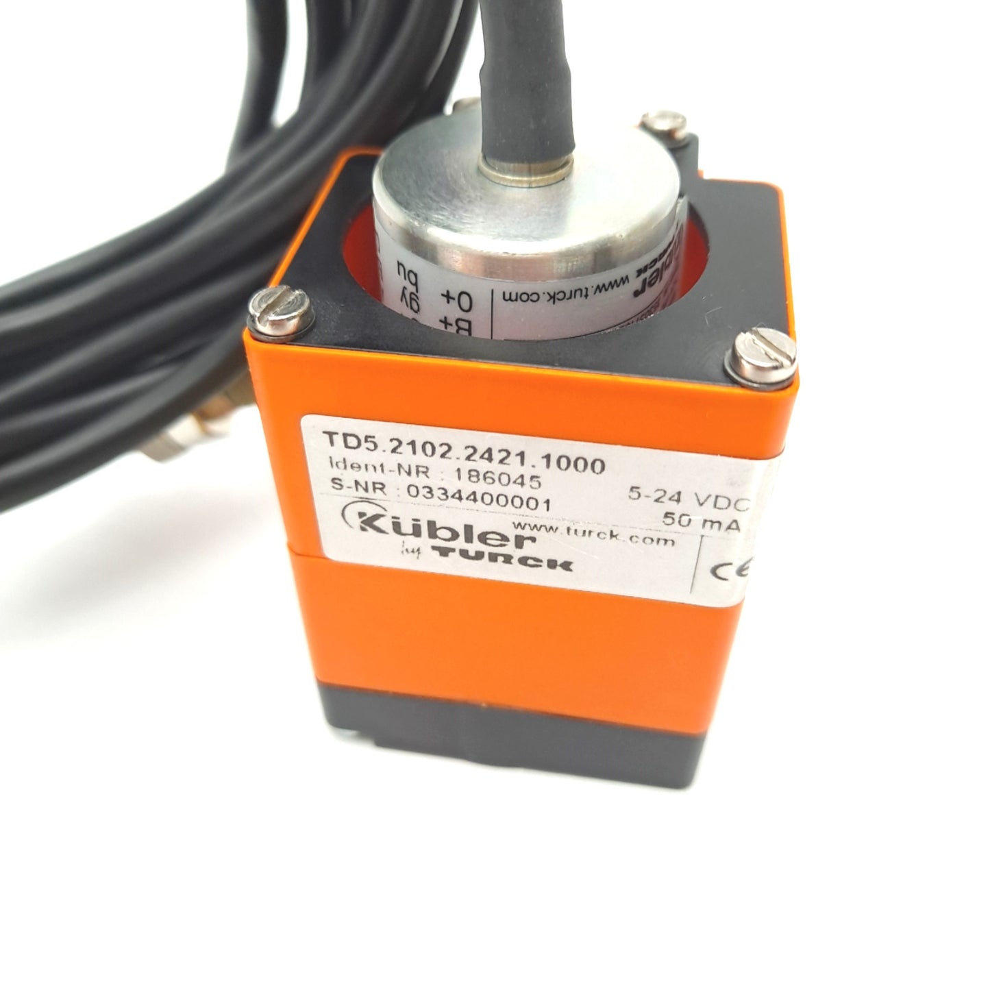 Used Turck TD5.2102.2421.1000 Mini Draw Wire Encoder 5-24VDC 50mA Push-Pull