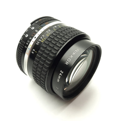 Used NIKON NIKKOR 24mm f/2 Ai-S Wide Angle Camera Lens, 35mm/FX/DX, 24mm FL, F-Mount