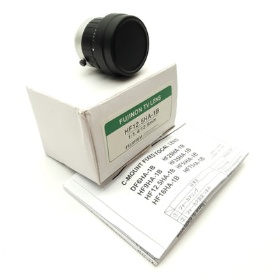 New – Open box Fuji HF12.5HA-1B Machine Vision Lens, 12.5mm FL, 2/3" Format, f/1.4-16, C-Mount