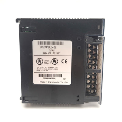 Used GE Fanuc IC693MDL340E PLC Output Module 120VAC 0.5A, 16-Point, Series 90-30