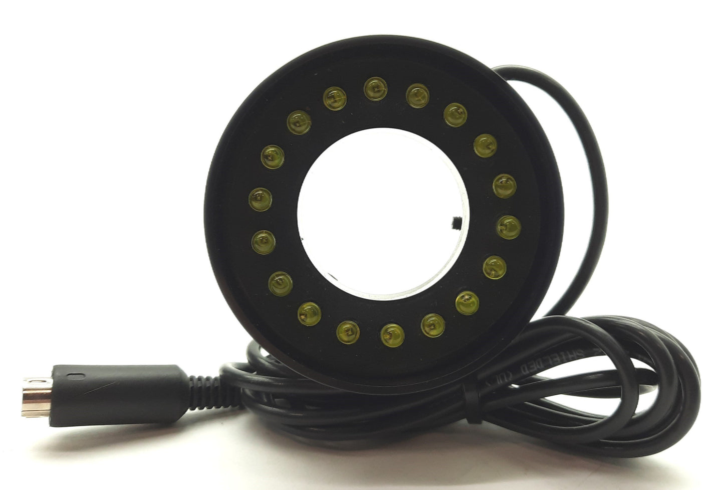 Used August Technology Corp RL01B-00AE Yellow LED Ultra-Light 36mm ID 55mm Mount 12V