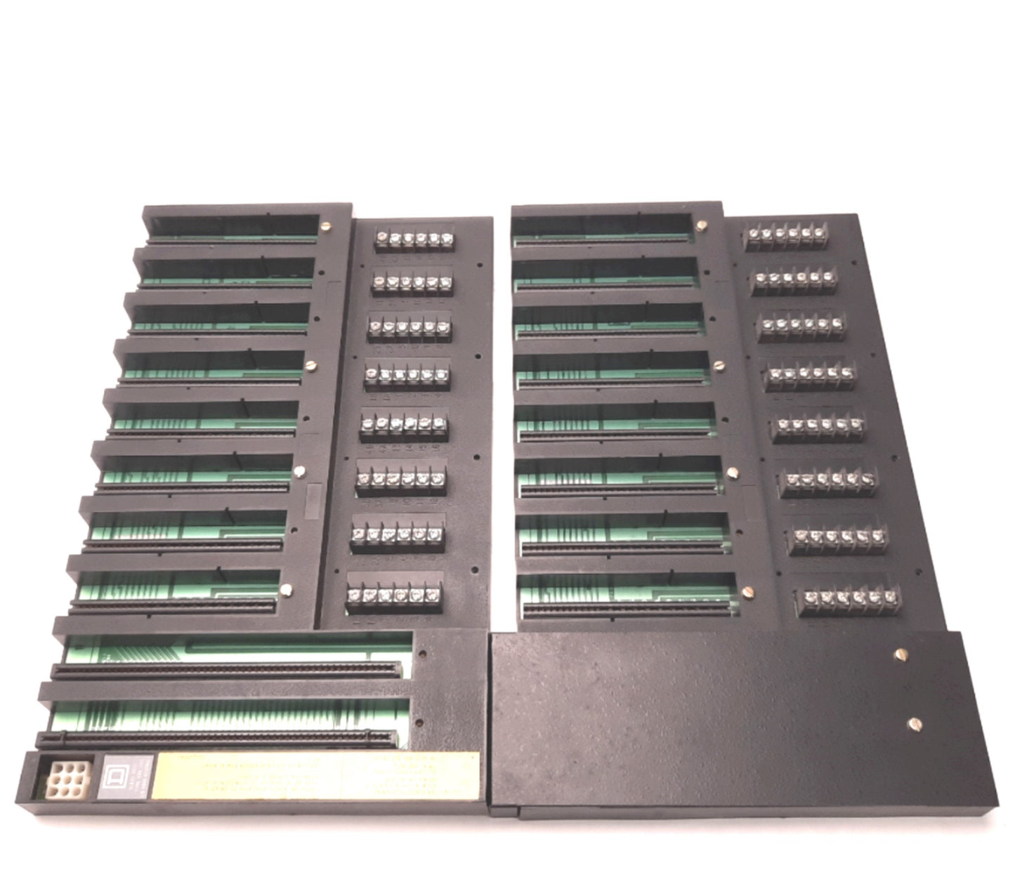 Used Square D Symax 8030-CRK-300 PLC I/O Rack Assembly 16 Slot with Backplane