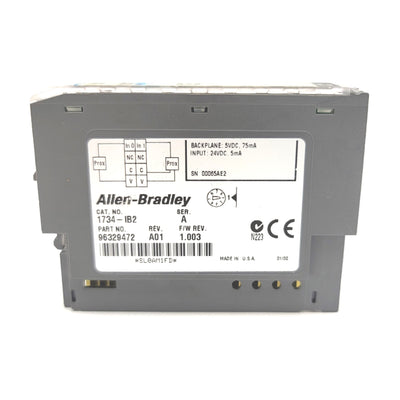 New Other Allen Bradley 1734-IB2 Ser. A POINT I/O Digital Input Module 24VDC Sinking 2-Ch