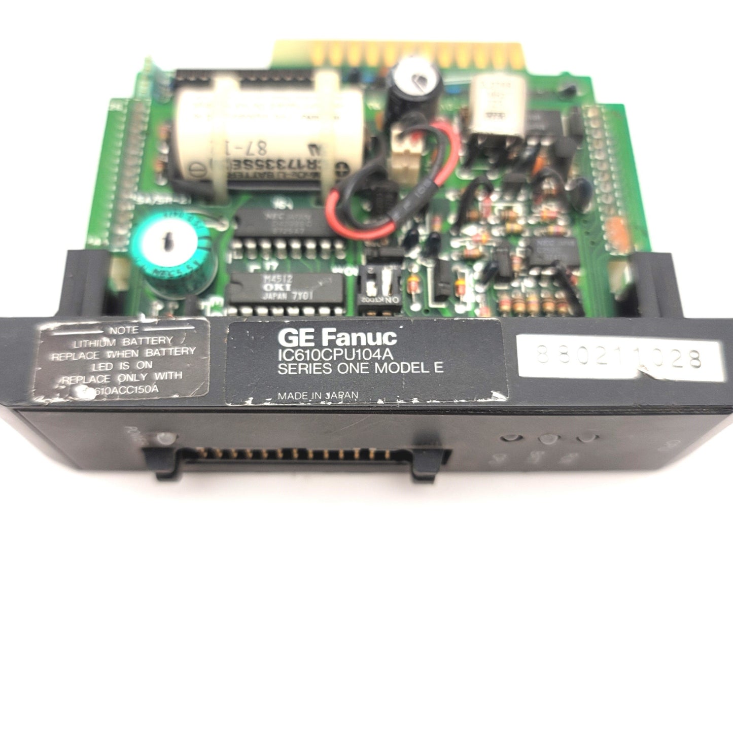 Used GE Fanuc IC610CPU104A Series One Model E PLC CPU Module, Expandable to 1.7k