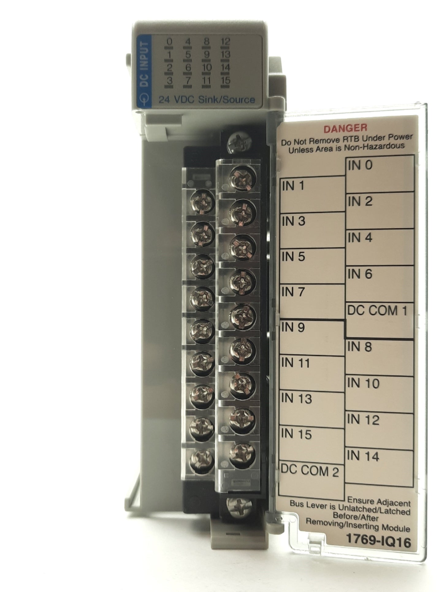 Used Allen Bradley 1769-IQ16 Ser A Compact I/O Digital Input Module Card 16-Point 24V