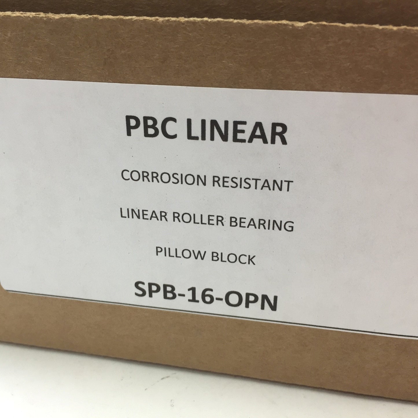 New PCB Linear SPB-16-OPN Roller Bearing Pillow Block, Shaft Diameter: 1", 955 lbs