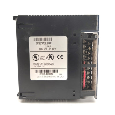 Used GE Fanuc IC693MDL340F PLC Output Module 120VAC 0.5A, 16-Point, Series 90-30