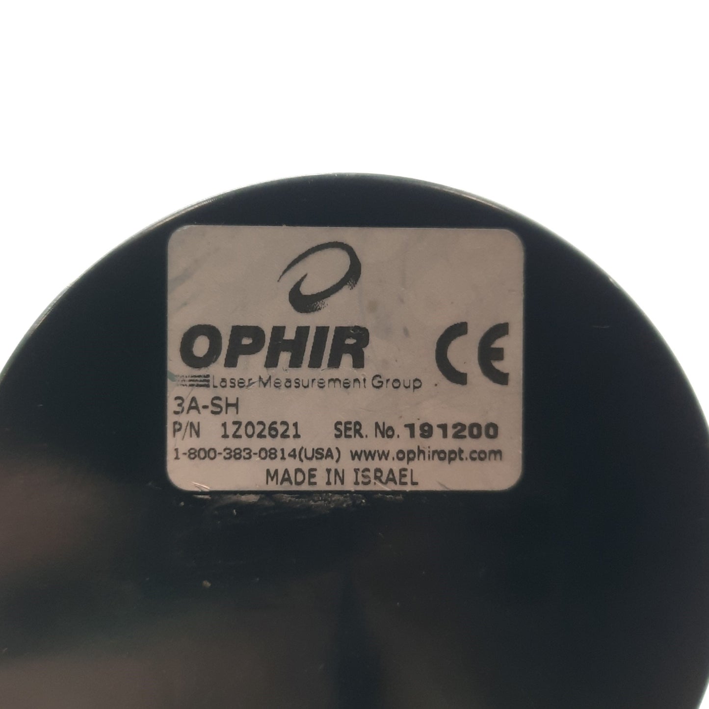 Used Ophir 3A LASER Power/Energy Sensor 10æW-3W 20æJ-2J .19-20æm ?9.5mm Aperture DB15