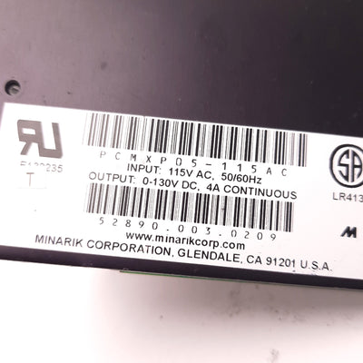 Used Minarik PCMXP05-115AC Motor Controller 5 Amps DC, 130v DC, 115v AC, 1/4 - 1/2 HP