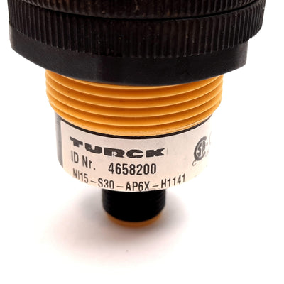 New Turck Ni15-S30-AP6X-H1141 Inductive Proximity Sensor, 15mm, 10-30VDC, 4-Pin M12