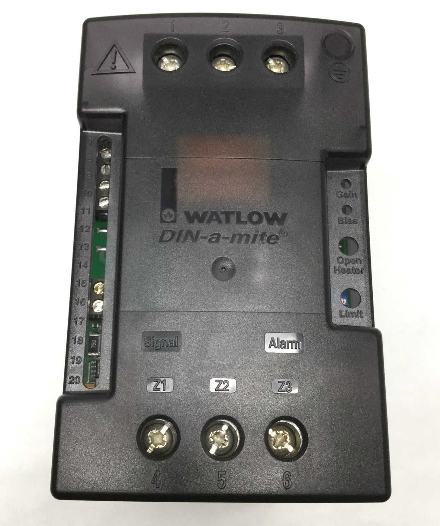 Used Watlow DC10-12L0-0000 DIN-a-mite Solid State 55A Power Controller 120VAC, 4-20mA