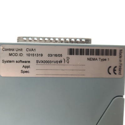 Used Eaton Cutler-Hammer CVA1 VFD Control Unit, Options: A9, A2, B5 for SVX9000