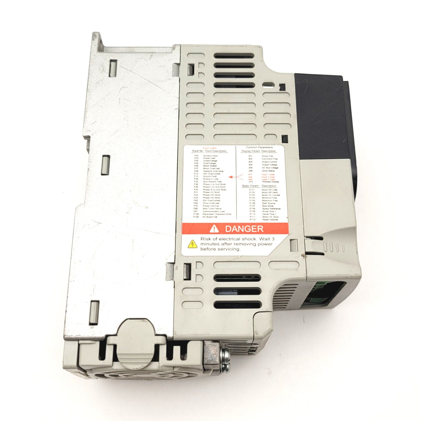 Used Allen Bradley 22F-D1P5N113 Power Flex 4M AC Drive 380-460VAC 0.4kW/0.5HP 0-400Hz