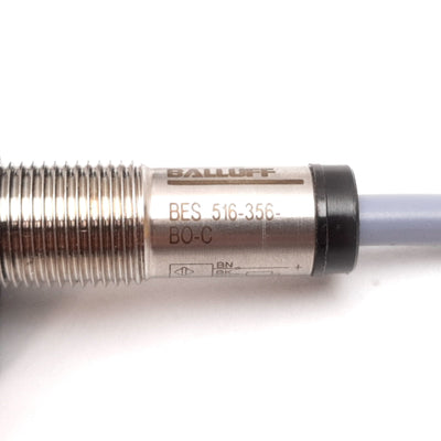 Used Balluff BES 516-356-BO-C Inductive Proximity Sensor, 4mm, 10-30VDC, PNP N/O