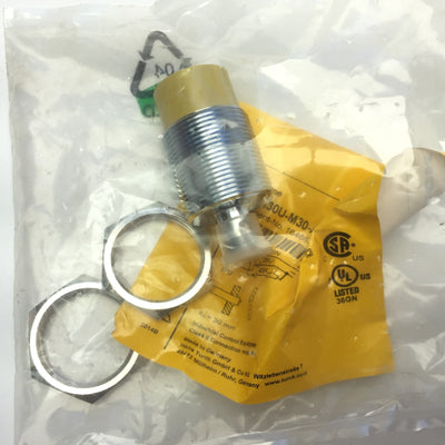 New Turck Ni30U-M30-AP6X-H1141 Proximity Sensor, 10-30VDC 200mA, PNP, Distance: 30mm