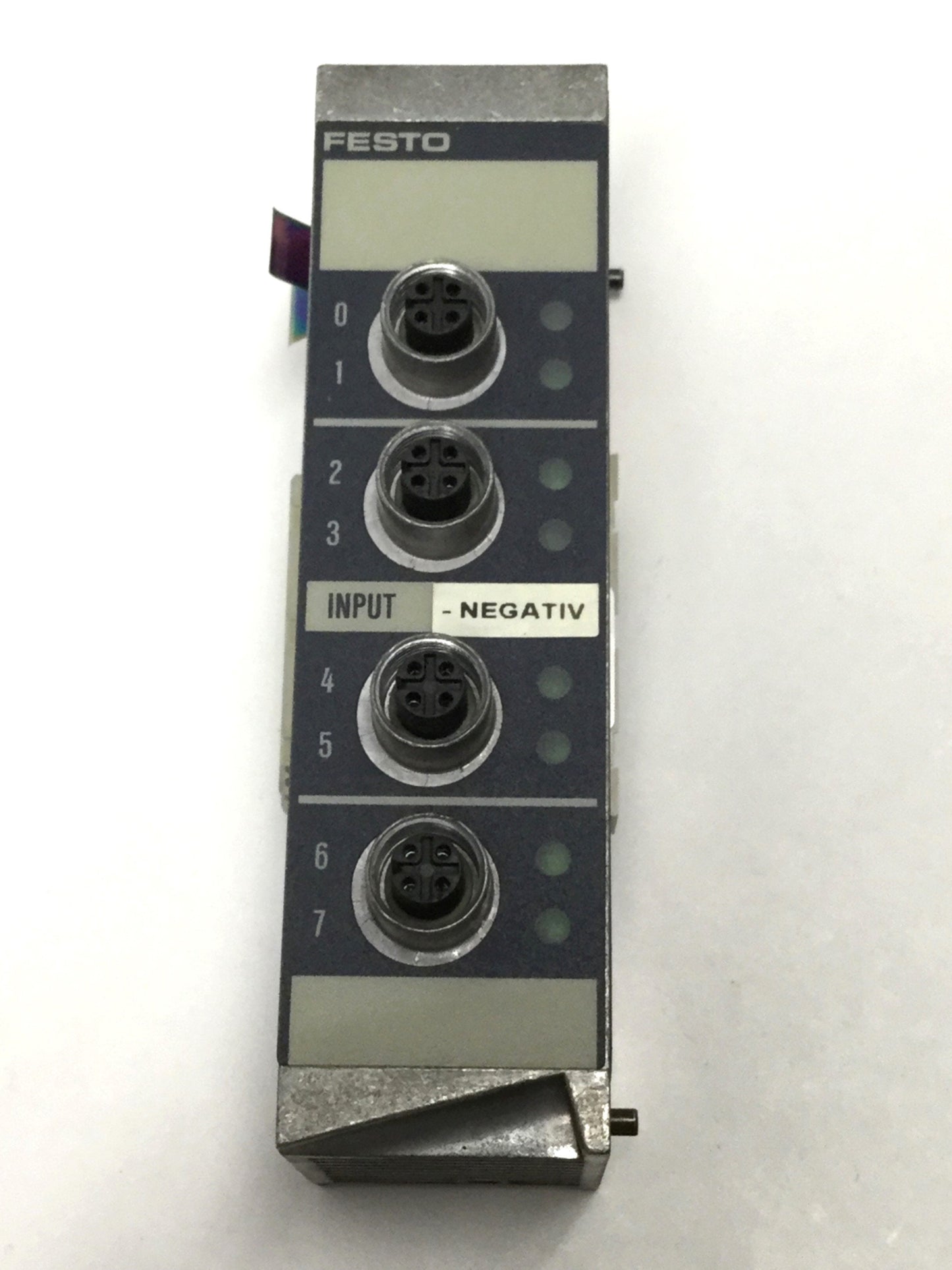 Used Festo VIGE-03-FB-8N Valve Terminal Digital Input Module, Neg, NPN, 8-Fold, 4-Pin