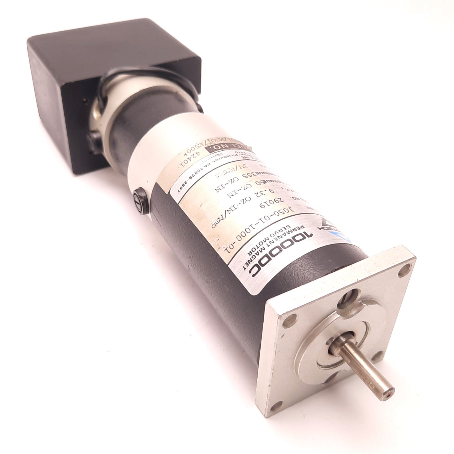 Used Aerotech 1050DC-MSO1/E500* Permanent Magnet Servo Motor, Shaft Diameter: 0.25"