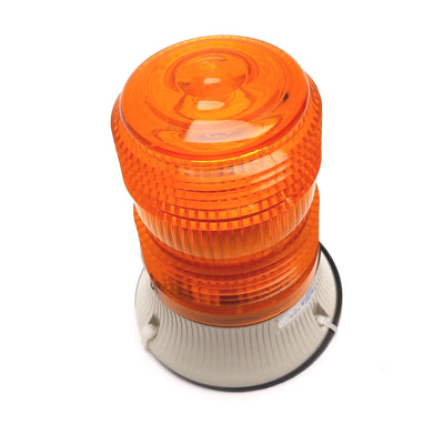 Used Sirena Miniflash Incandescent Beacon Light, Bulb: Ba15d 25W, Power: 24VAC, Amber