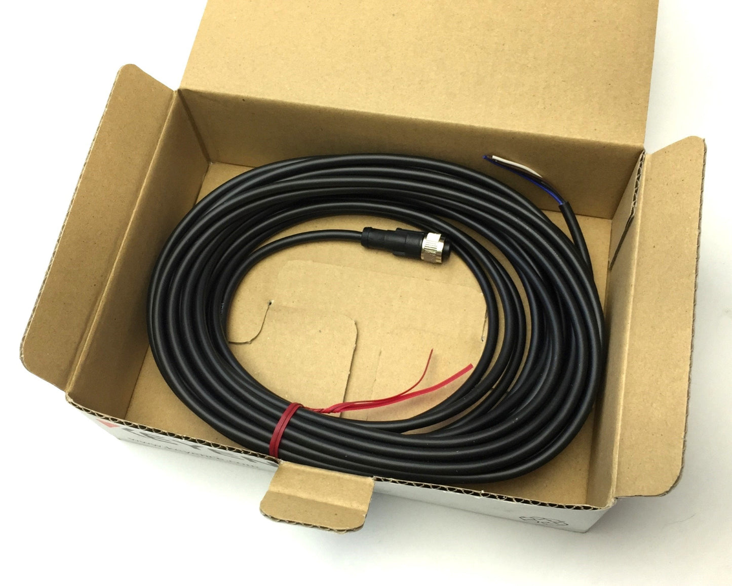 New Keyence OP-87635 PVC Connector Cable, M12 Straight to Flying Leads, Length: 10m