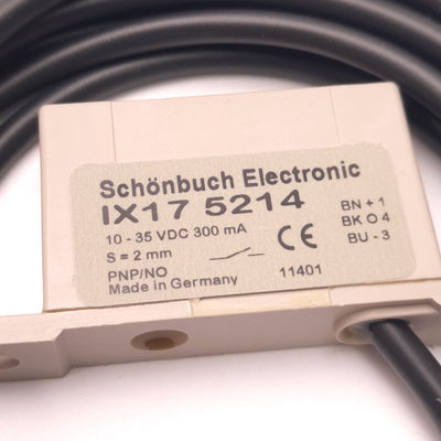 New SCHONBUCH IX17 5214 Inductive Proximity Sensor, 10-35v DC,300 mA, PNP/NO