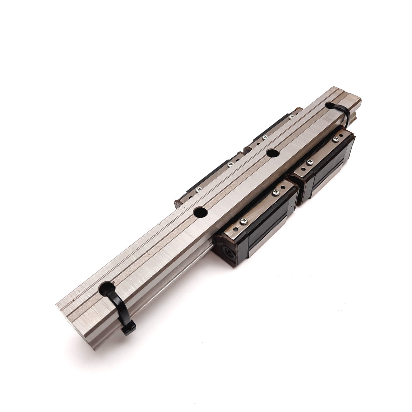 Used THK SR25V Linear Rail With 2x Carriages, 220mm Long Rail, Carriage: 55mm x 48mm