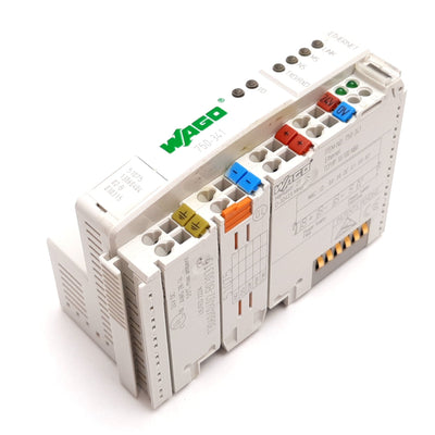 Used Wago 750-341 Ethernet TCP/IP Fieldbus Coupler Digital & Analog 10/100Mb/s, 24VDC