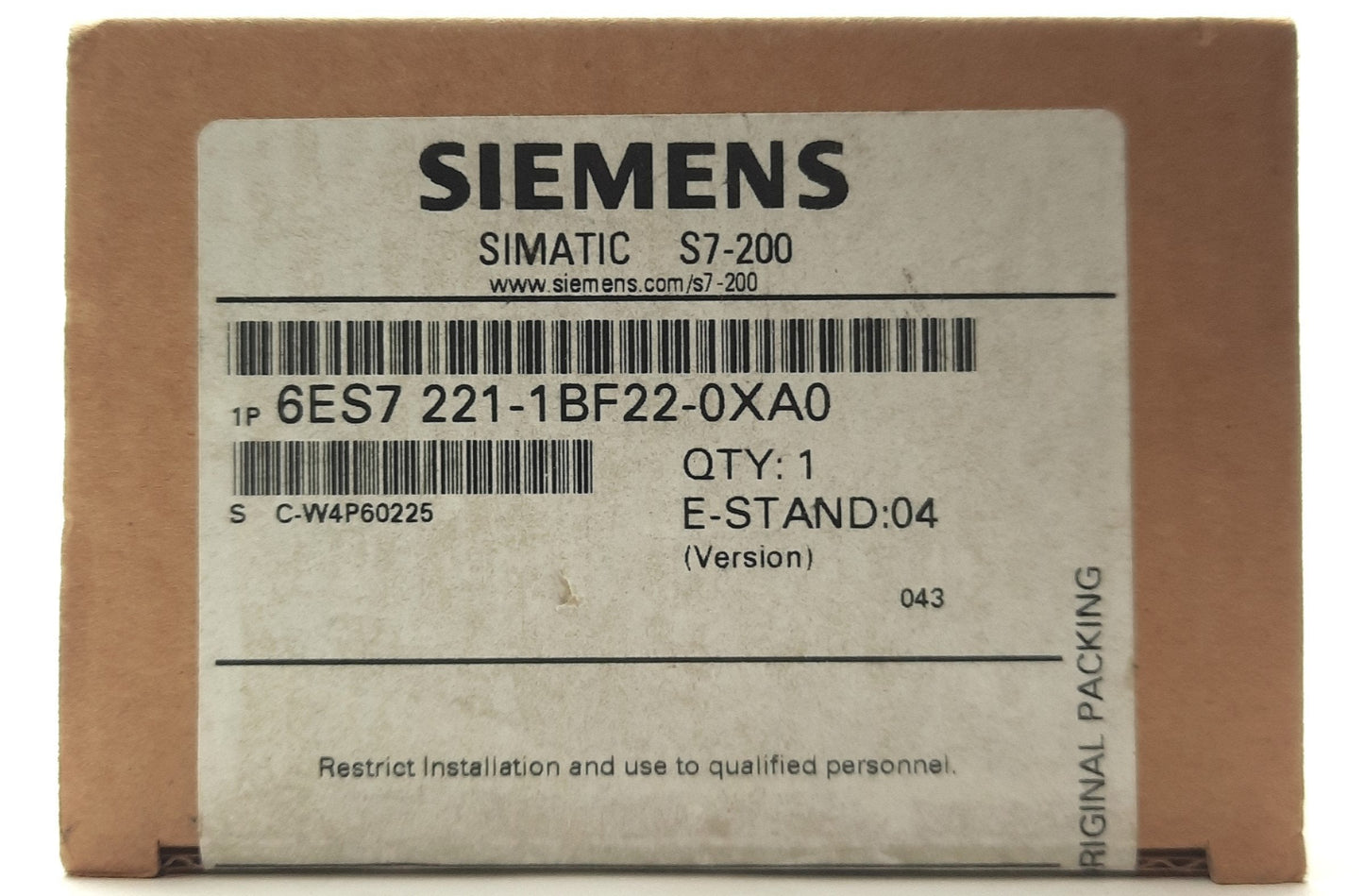 New Siemens 6ES7 221-1BF22-0XA0 S7-200 SIMATIC Digital Input Module, 8-Point, 24VDC