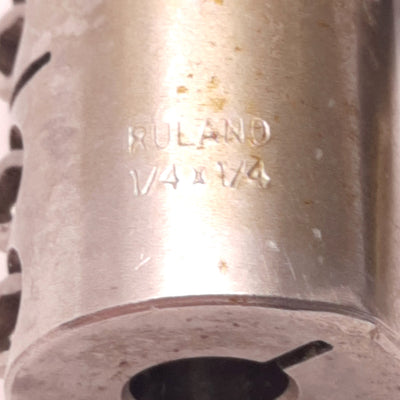 Used Ruland CLX-4-4-A Rigid Shaft Coupling 1/4" to 1/4" Bore, 0.65" OD, 1" Length