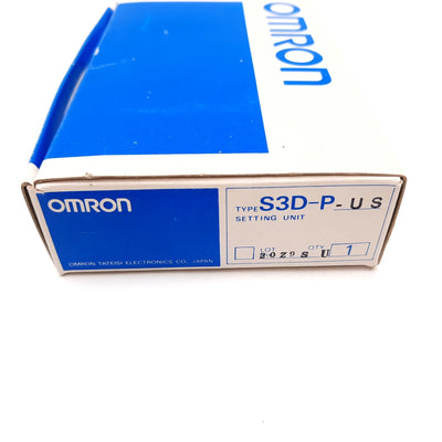 New Omron S3D-P-US Program Sensor Control Setting Unit Programming Module Controller