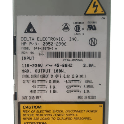 Used Delta Electronic/HP DPS-100TB-3/0950-2996 Power Supply 3x Molex 1x FDD 120/240V