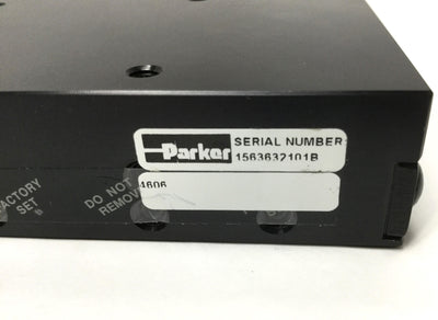 Used Parker 4606 Manual Linear Ball Bearing Slide, 6" Travel, 9" x 2.62" x 1" Stage