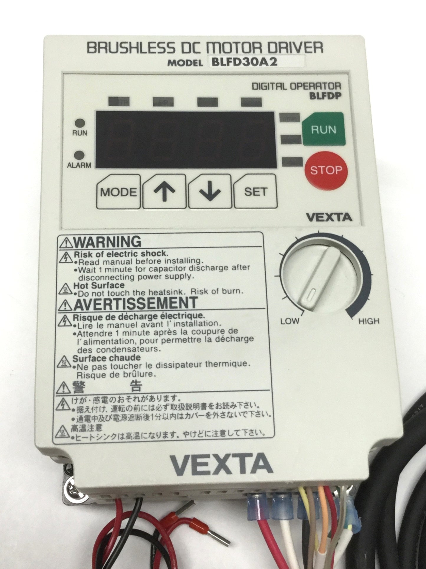 Used Oriental BLFD30A2 Vexta Brushless DC Motor Speed Controller Driver, 100-120VAC