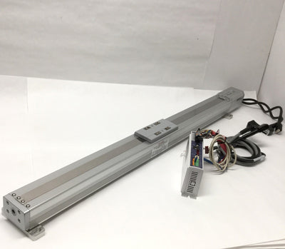 Used IAI RCA-SA6C ROBO Cylinder Linear Ball Screw Actuator w/Paired Controller 600mm