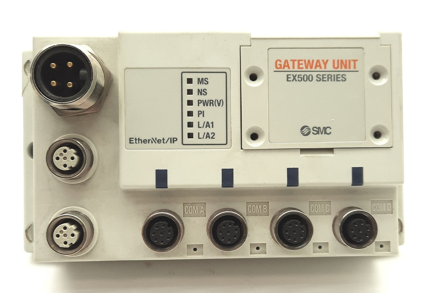 Used SMC EX500-GEN2 Valve Manifold Serial Gateway Unit EtherNet/IP 128-Point I/O 24V