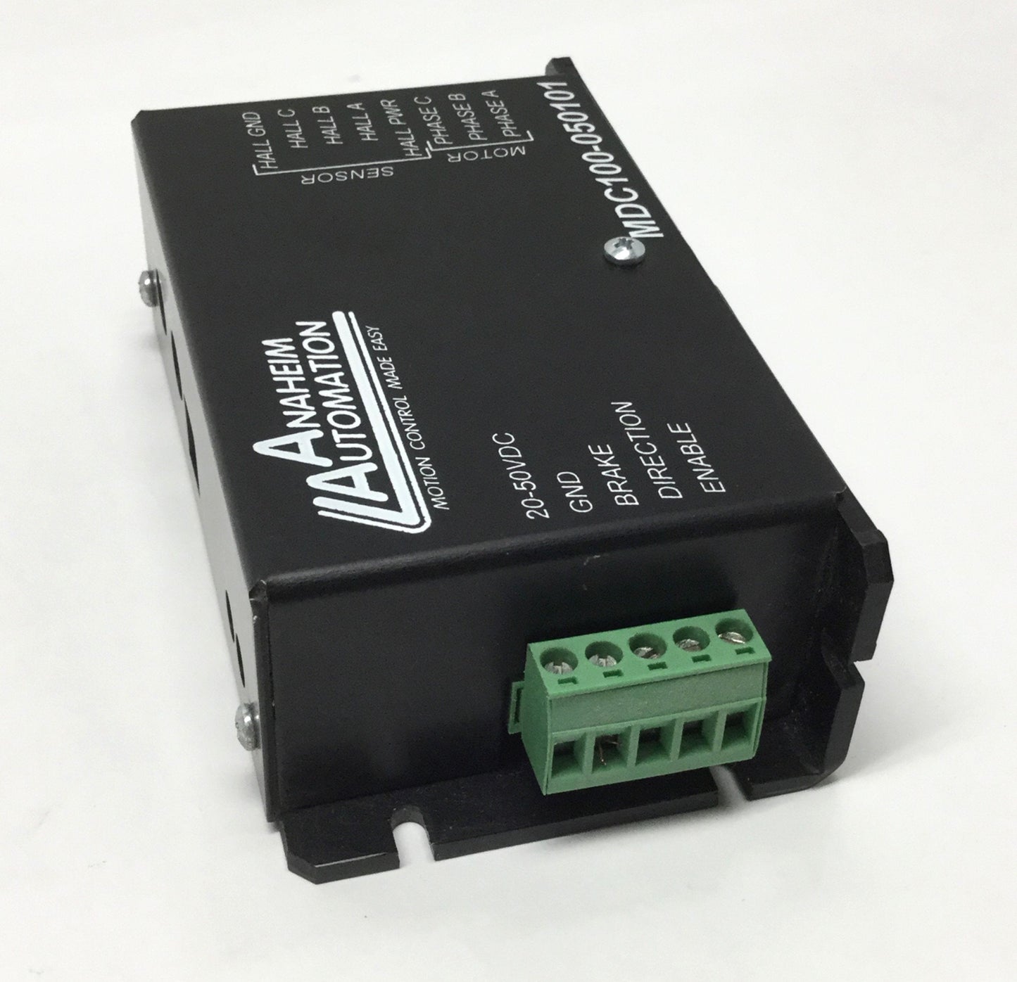 Used Anaheim MDC100-050101 DC Brushless Motor Speed Control Driver 20-50VDC 10A 250W